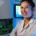 Lauren Stadler standing in lab